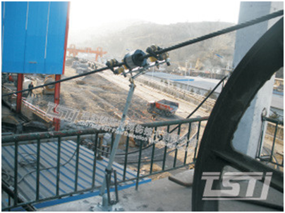 霍州煤电单绳缠绕提升机钢丝绳在线实时监测系统