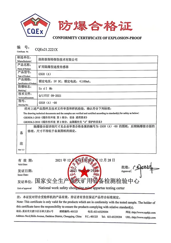 防爆证——GSG8